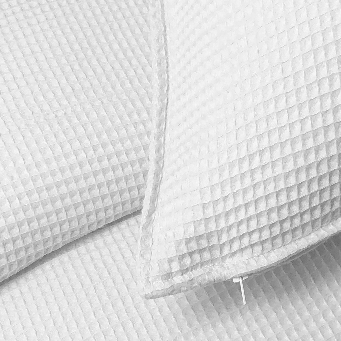 Classic Waffle White Comforter Set