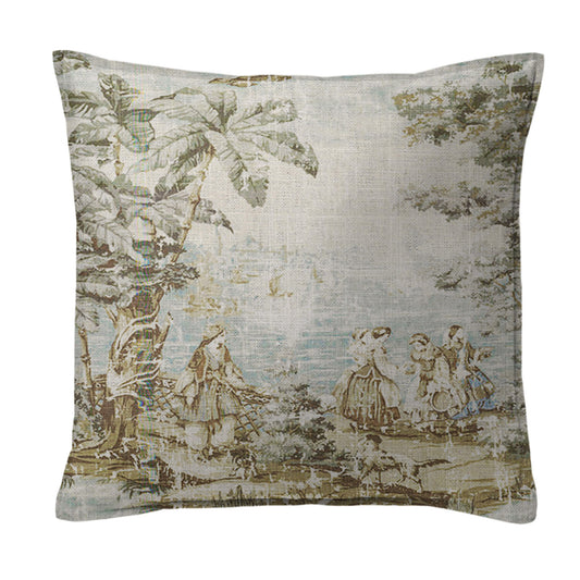 Countryside Natural-Aqua Decorative Pillows