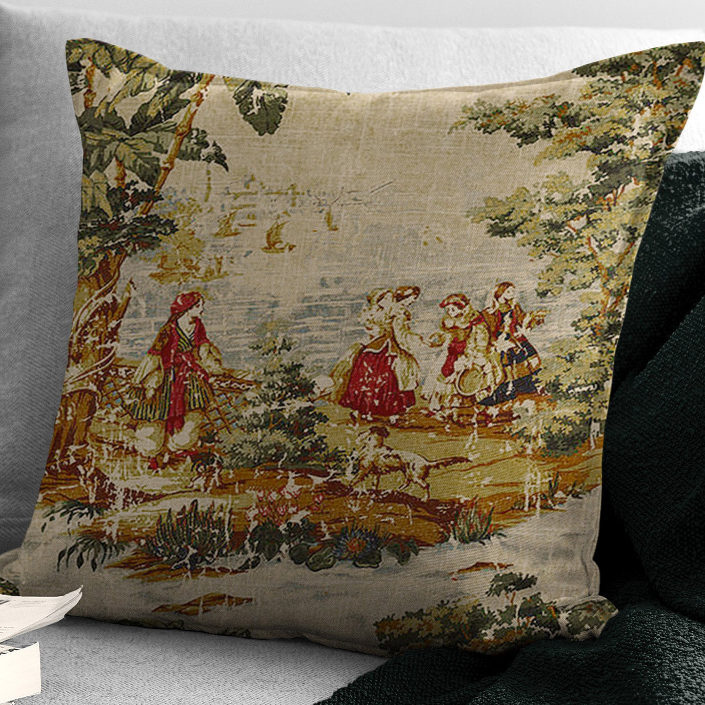 Countryside Red Decorative Pillows