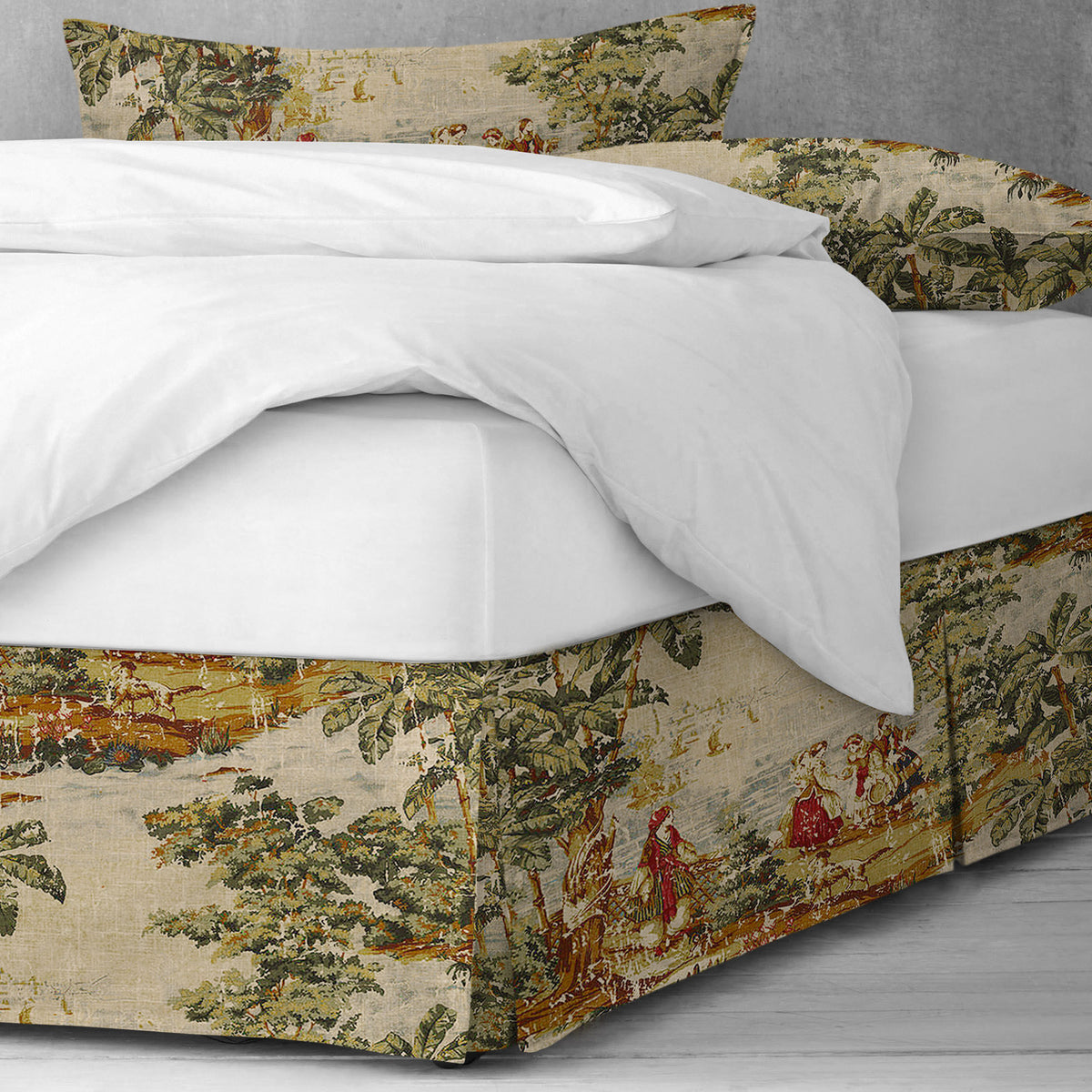 Countryside Red Bedskirt