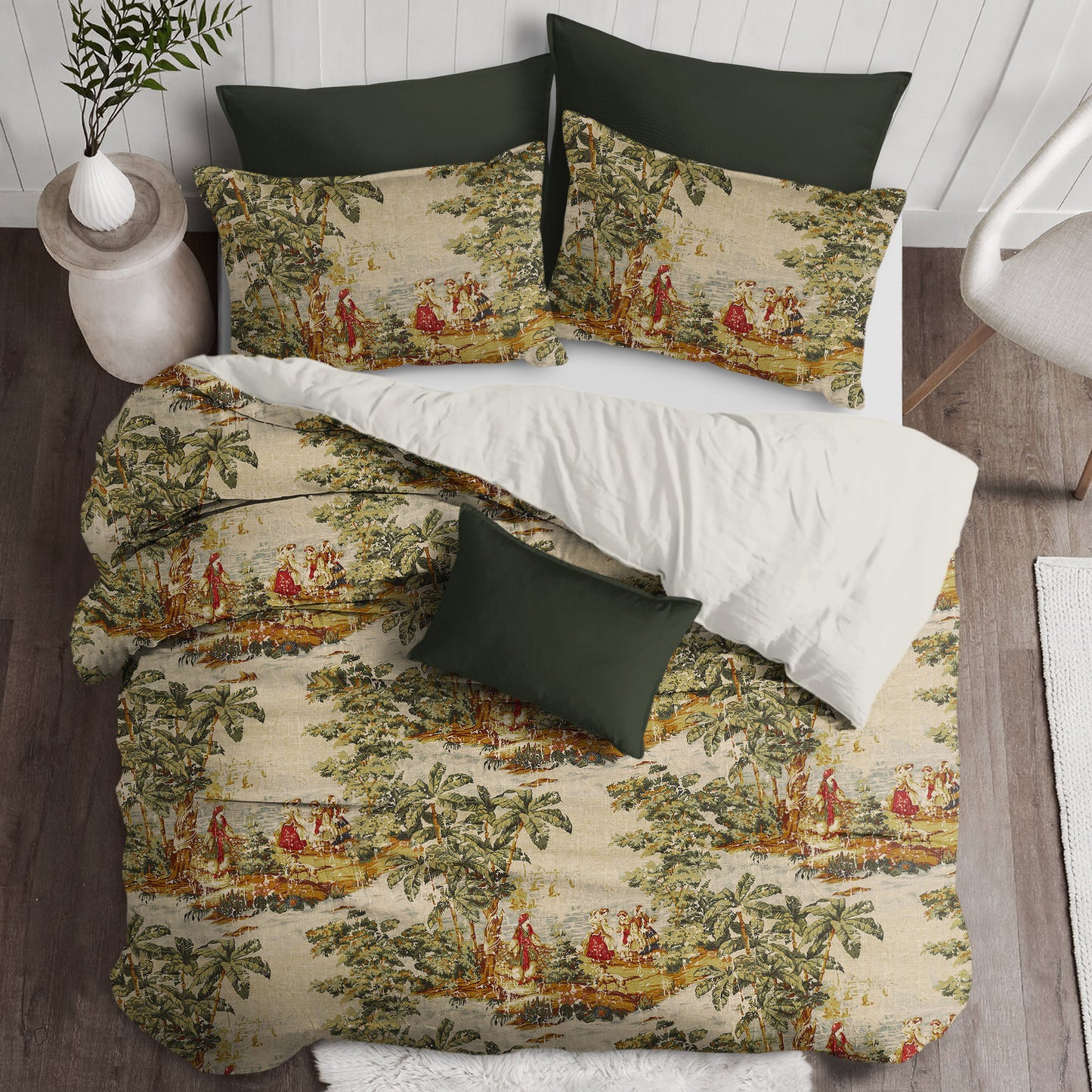 Countryside Red Duvet Cover Set
