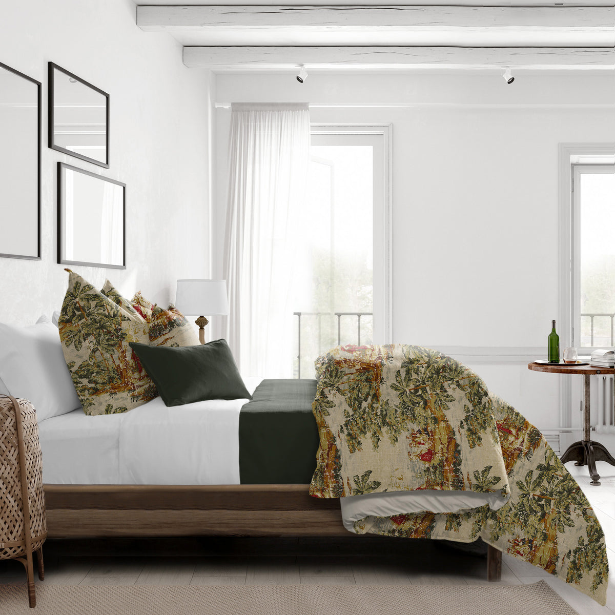 Countryside Red Coverlet Set
