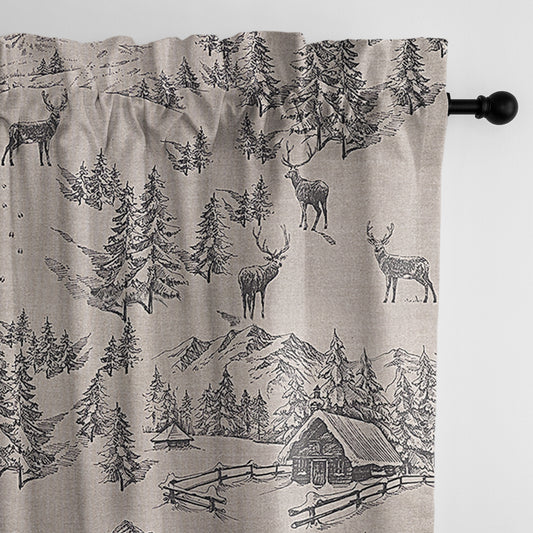 Cross Country Natural Pole Top Drapes