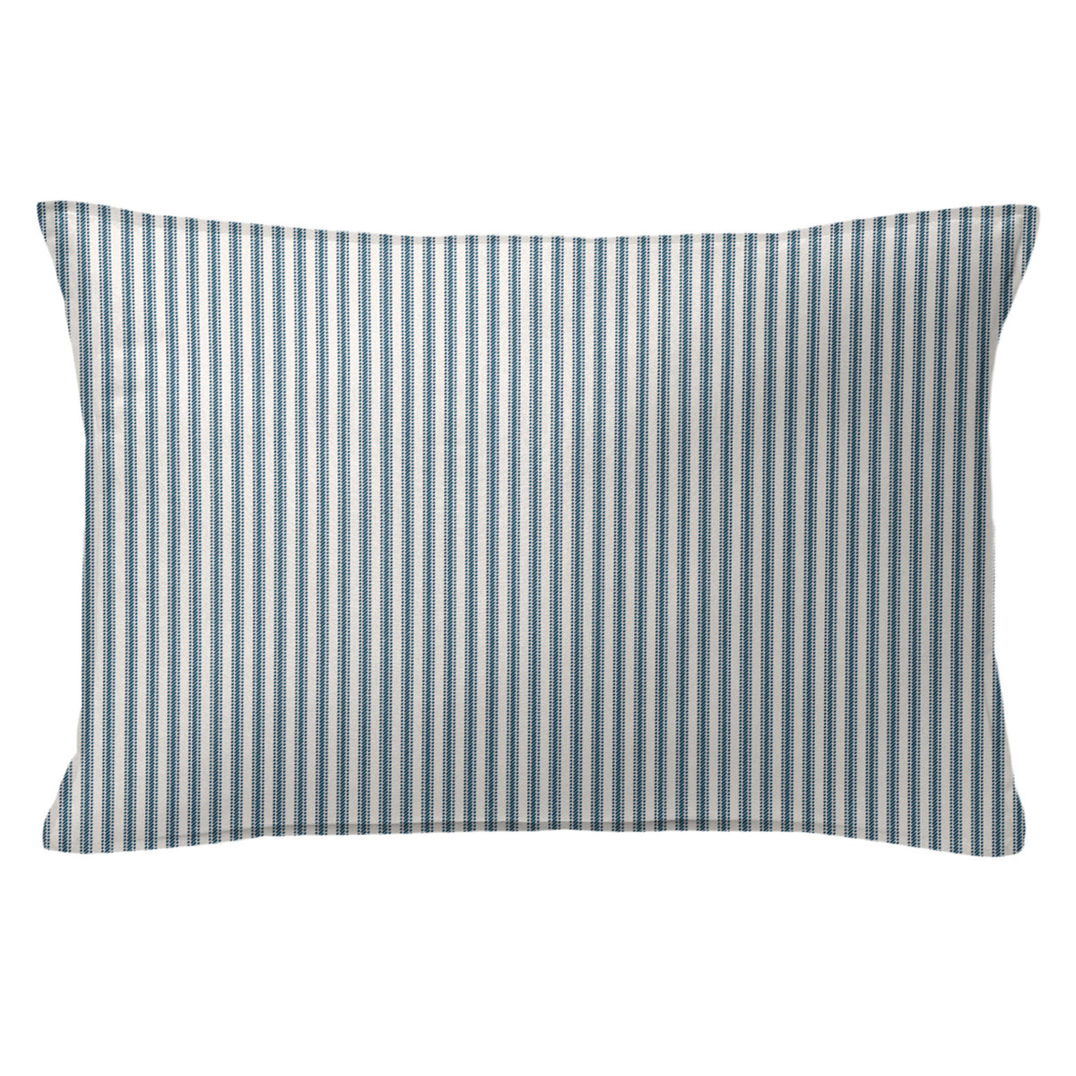 Cruz Ticking Stripes Indigo-Ivory Shams