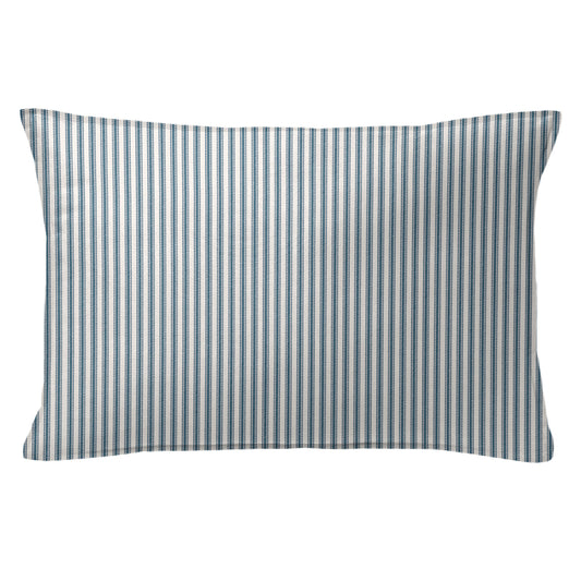 Cruz Ticking Stripes Indigo-Ivory Shams