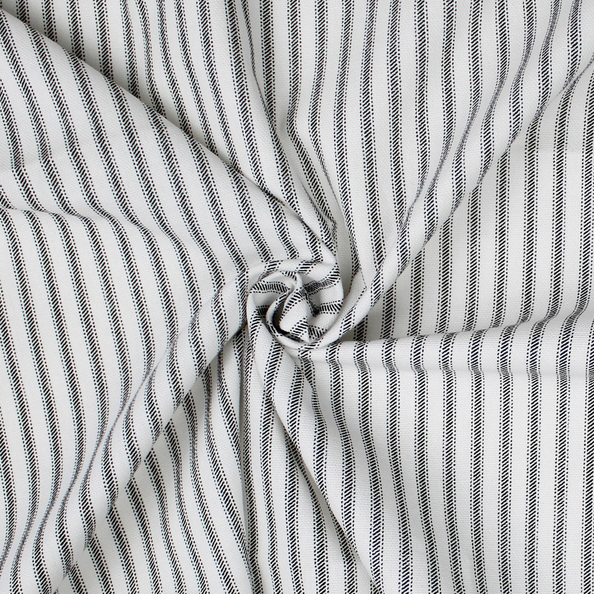 Cruz Ticking Stripes White-Black Decorative Pillows