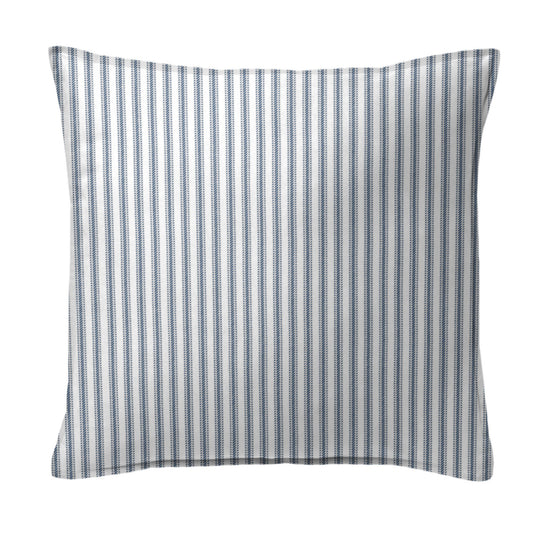 Cruz Ticking Stripes White-Navy Decorative Pillows