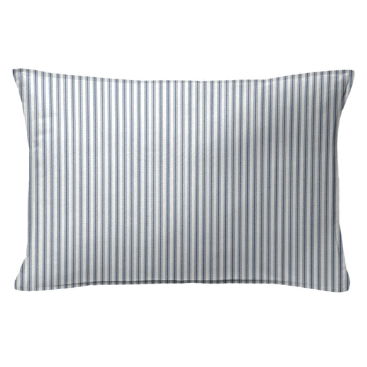 Cruz Ticking Stripes White-Navy Shams