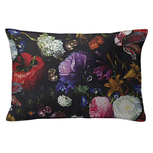 Crystal's Bouquet Black-Floral Shams