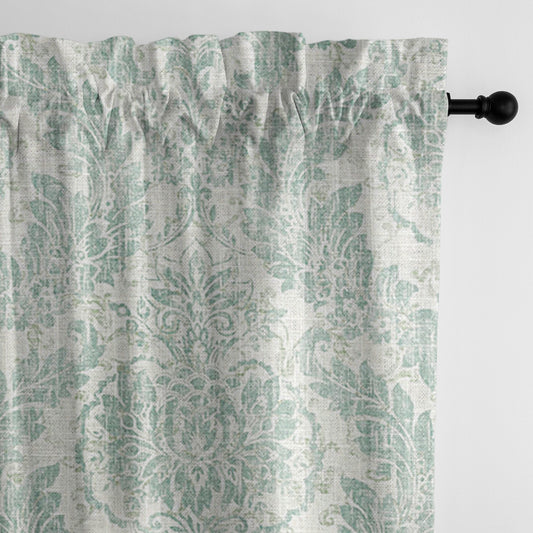 Damaskus Linen Mist Pole Top Drapes