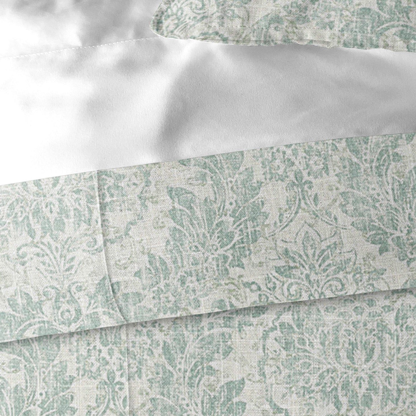 Damaskus Linen Mist Duvet Cover Set