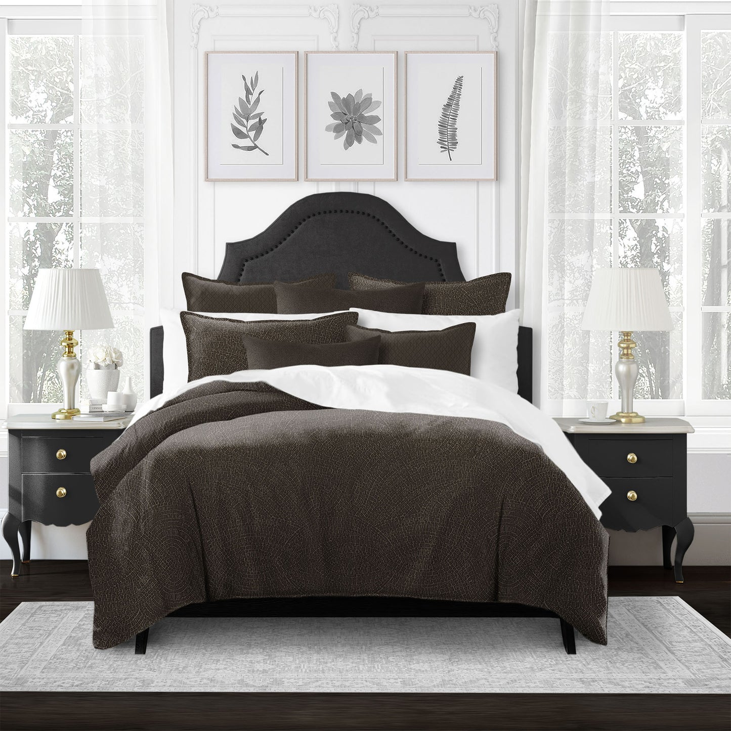 Eva Chocolate Duvet Cover Set