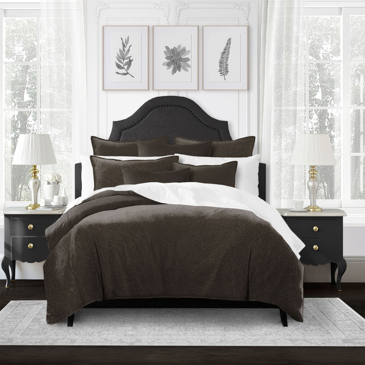 Eva Chocolate Comforter Set
