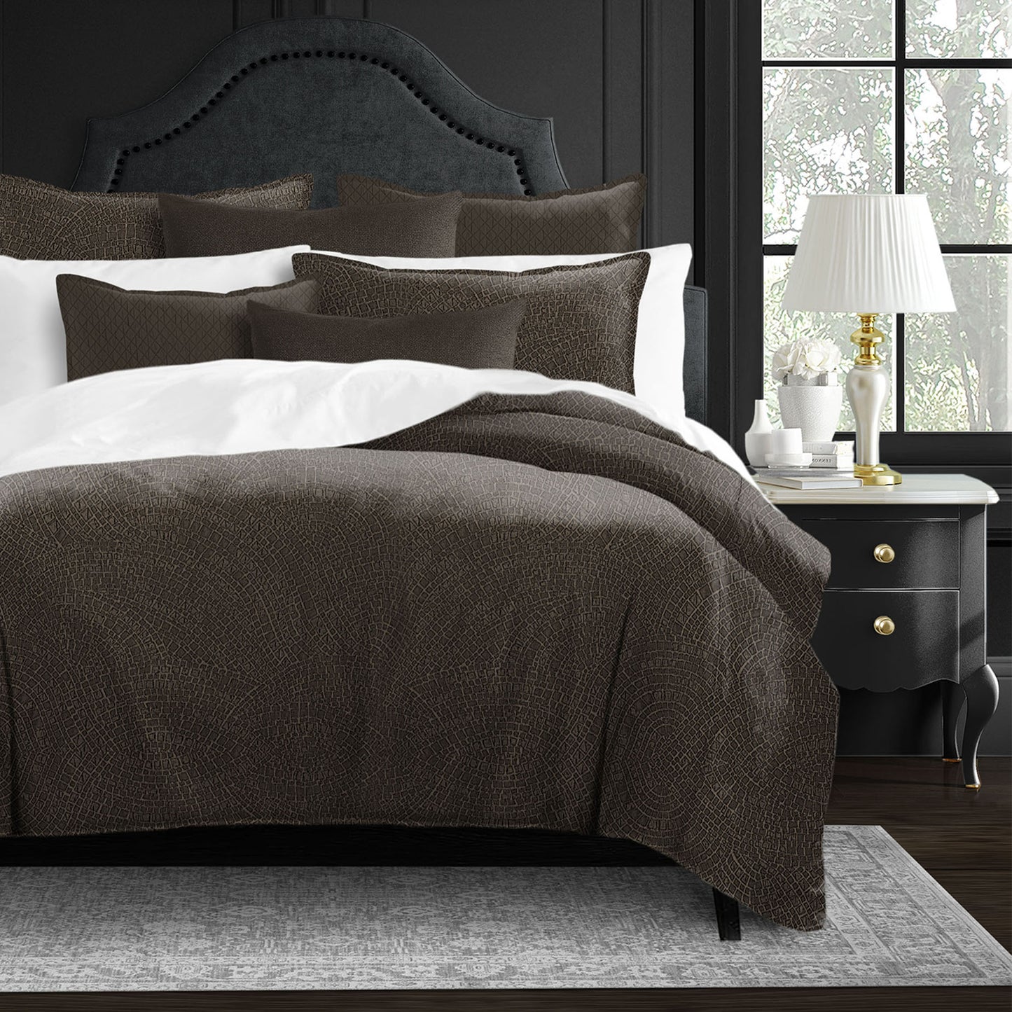 Eva Chocolate Duvet Cover Set