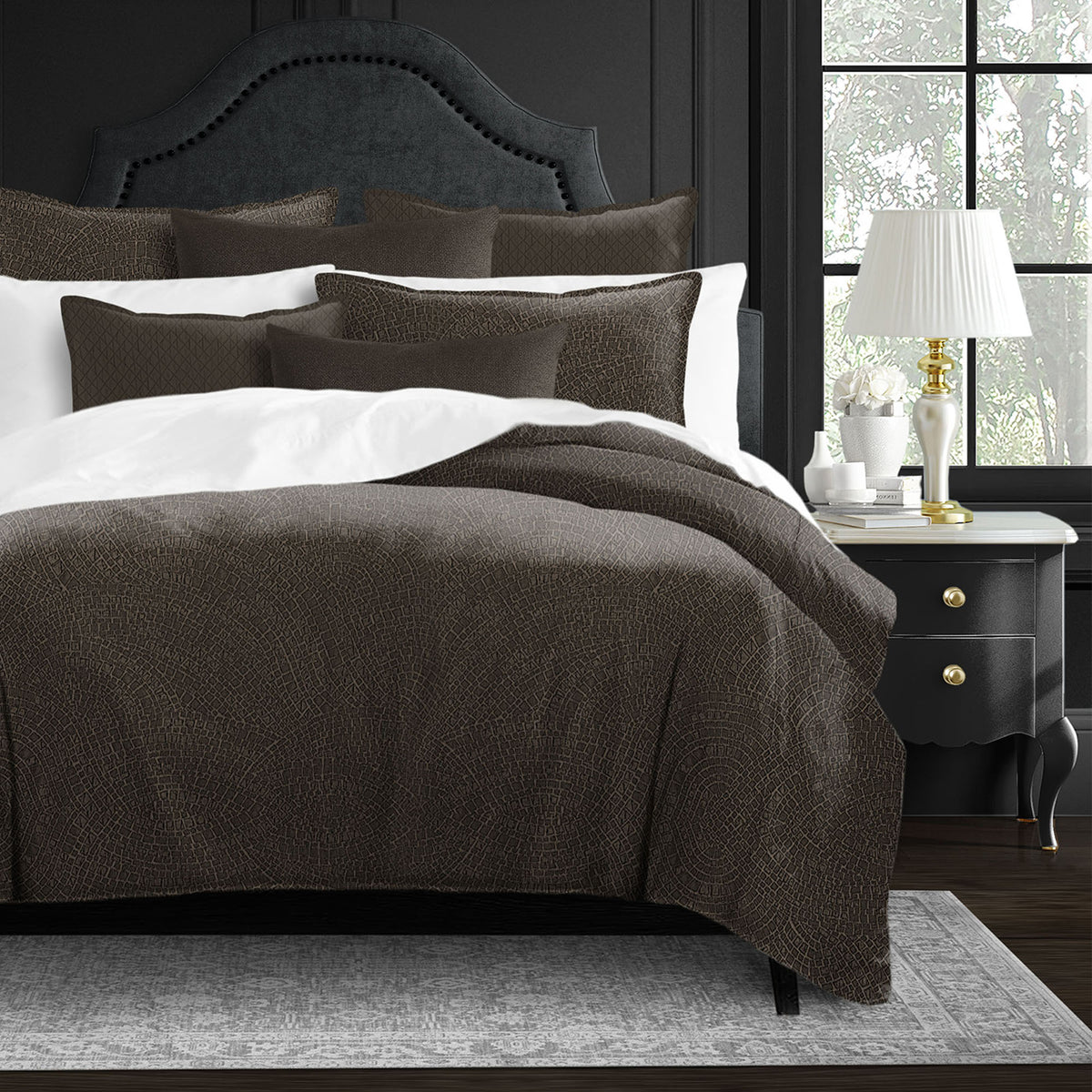Eva Chocolate Comforter Set