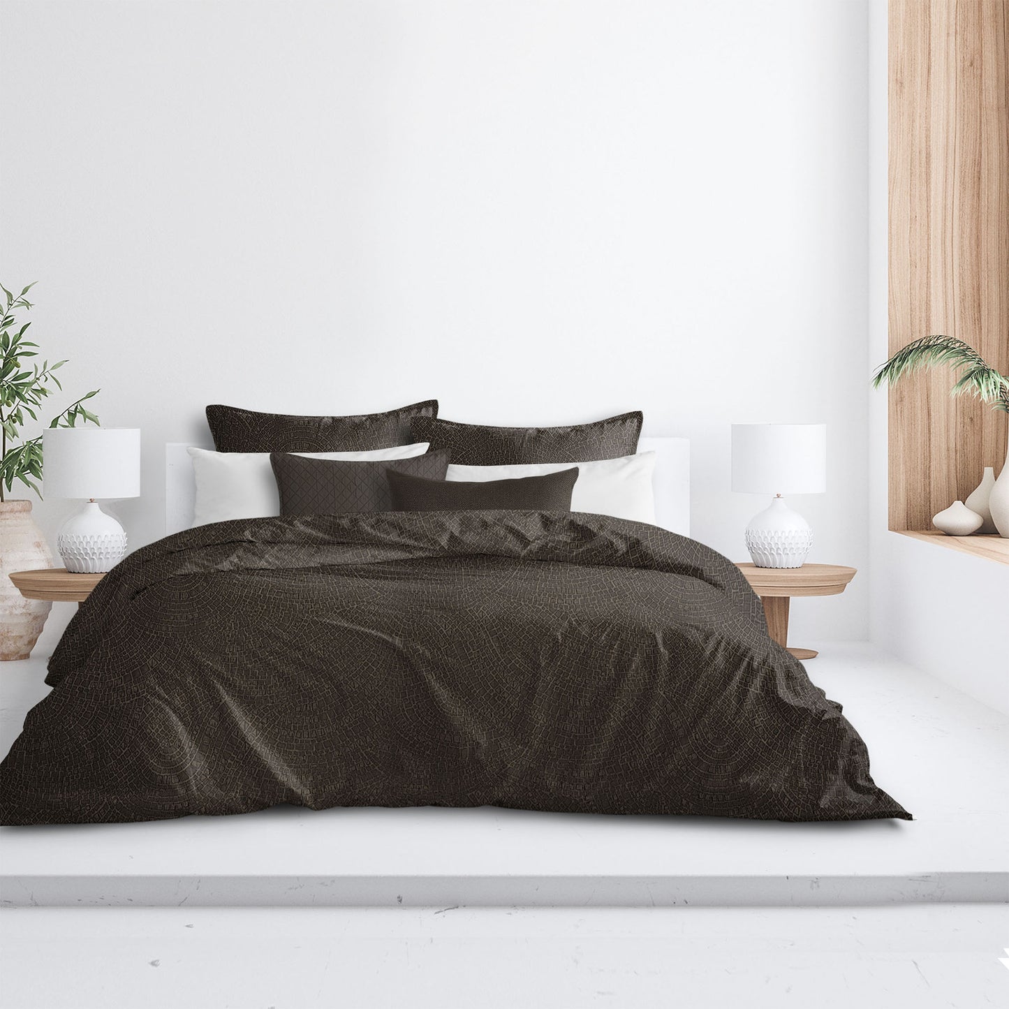 Eva Chocolate Duvet Cover Set