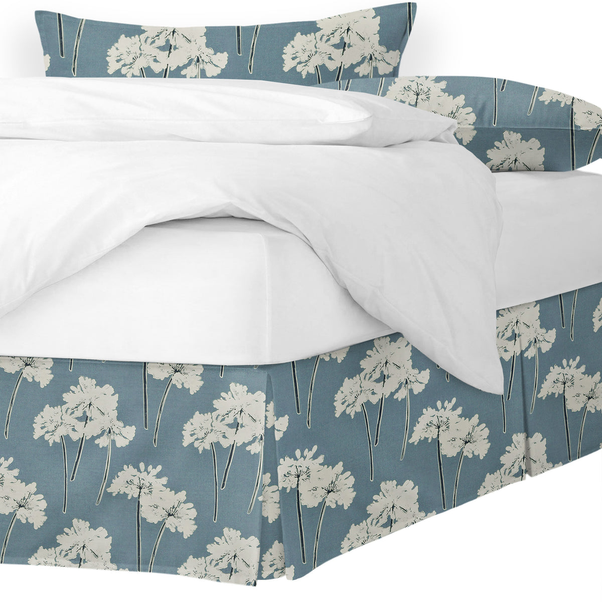 Summerfield Blue Bedskirt