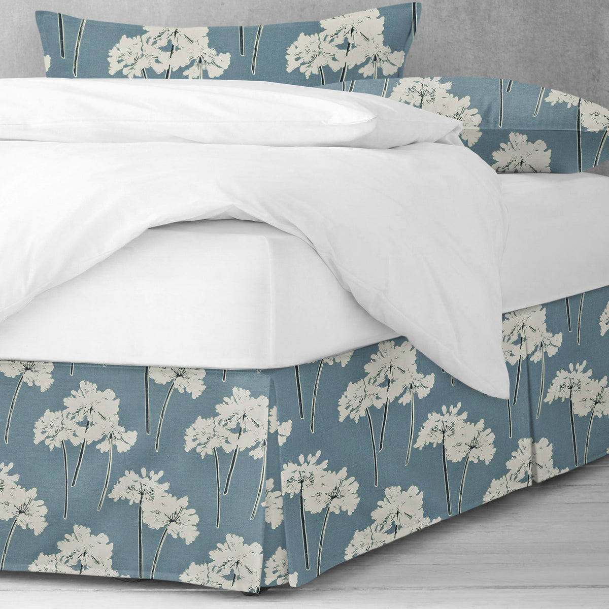 Summerfield Blue Bedskirt