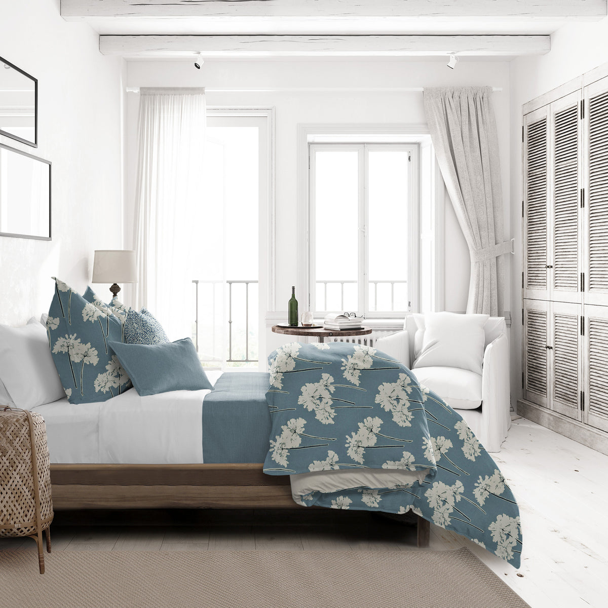 Summerfield Blue Coverlet Set