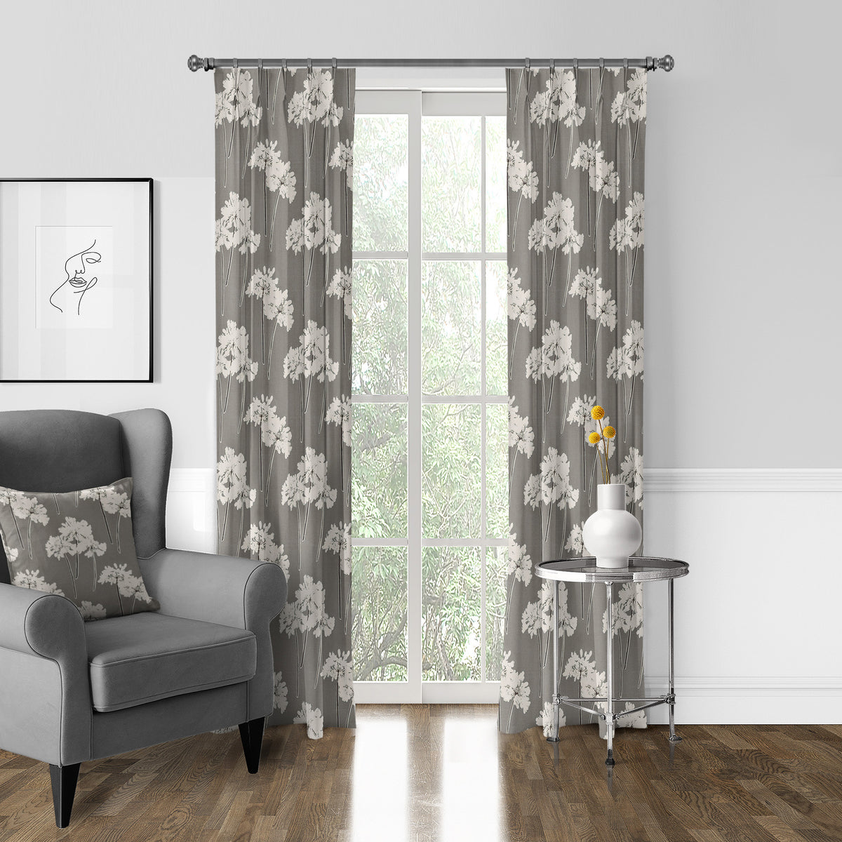 Summerfield Mocha Pinch Pleat Drapes