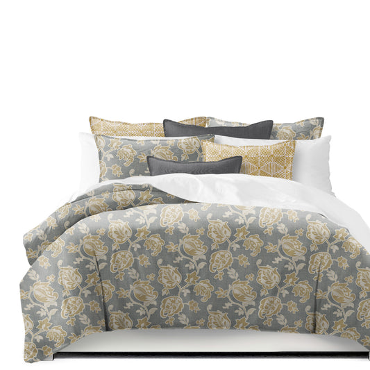 Golden Bloom Barley Duvet Cover Set