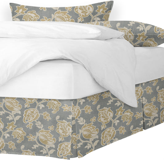 Golden Bloom Barley Bedskirt