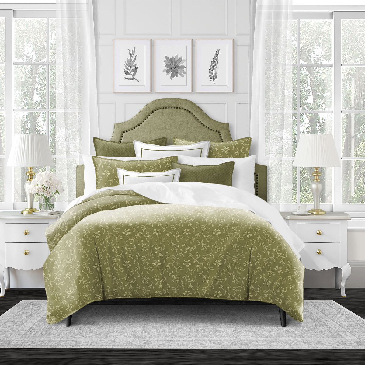 Hayba Olive Duvet Cover Set