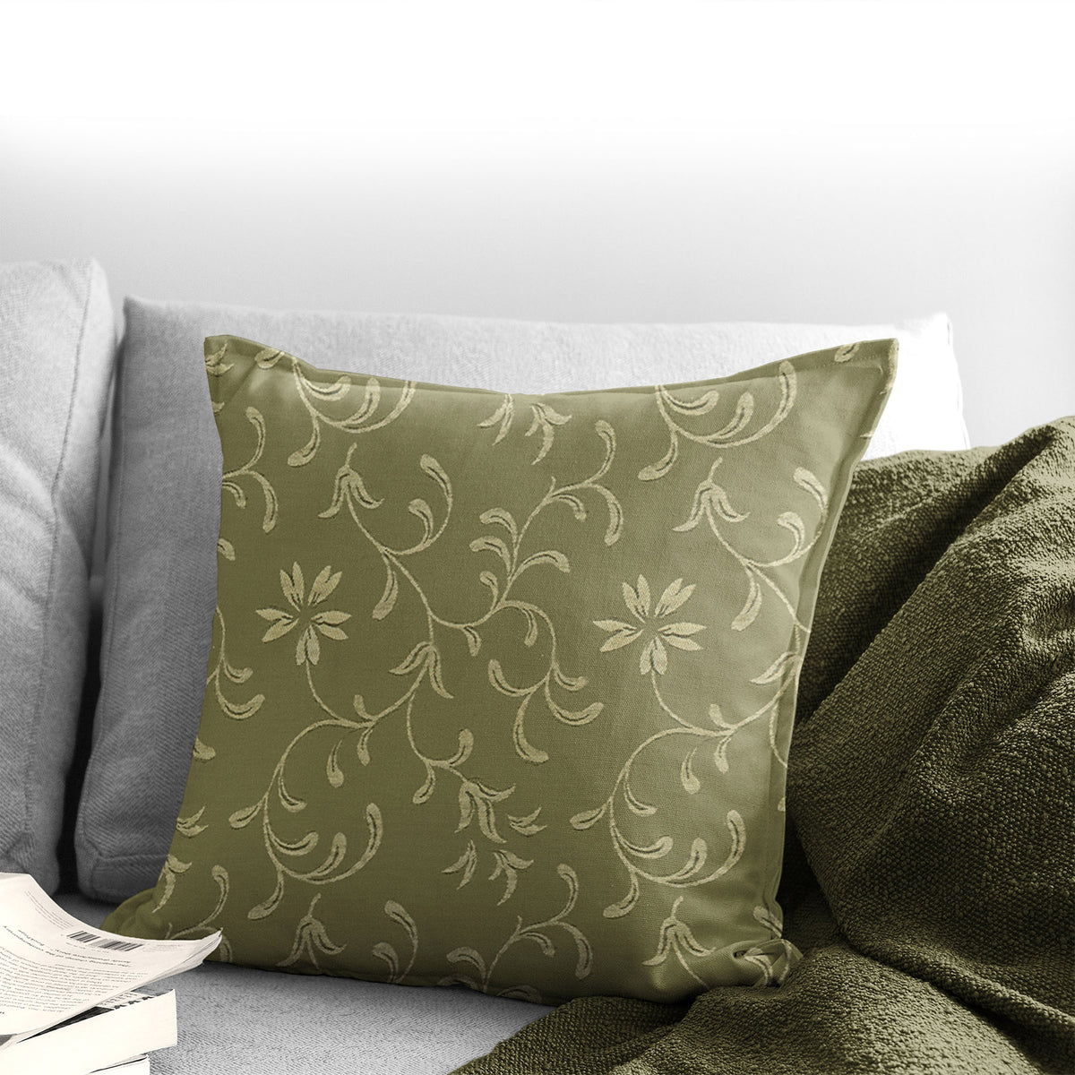 Hayba Olive Decorative Pillows