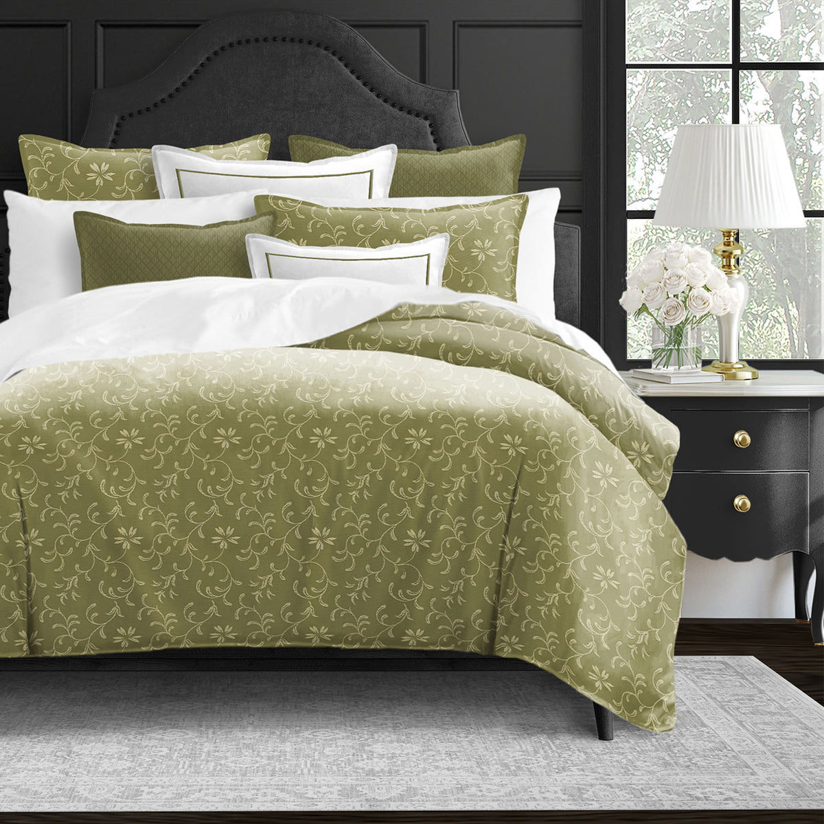 Hayba Olive Duvet Cover Set