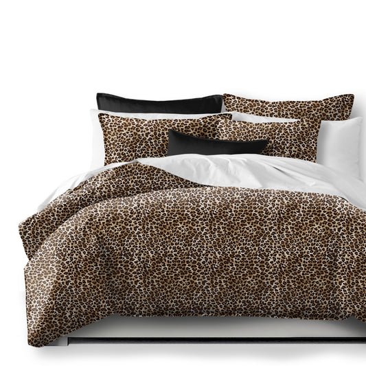 Jolene Animal Print-Black Coverlet Set