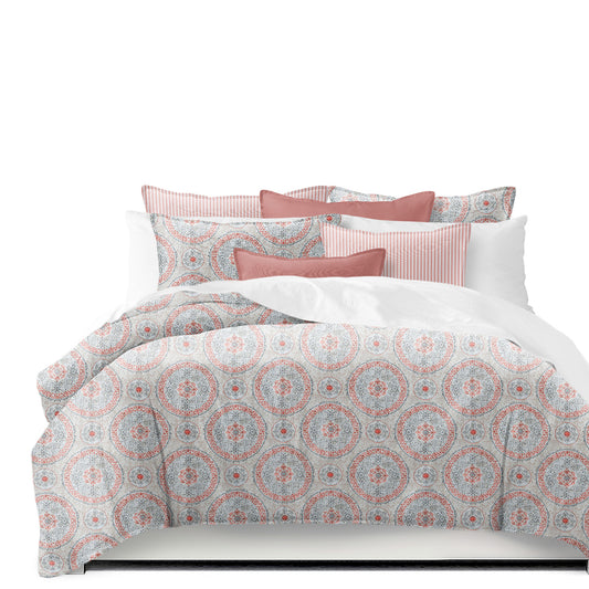 Zayla Coral Duvet Cover Set