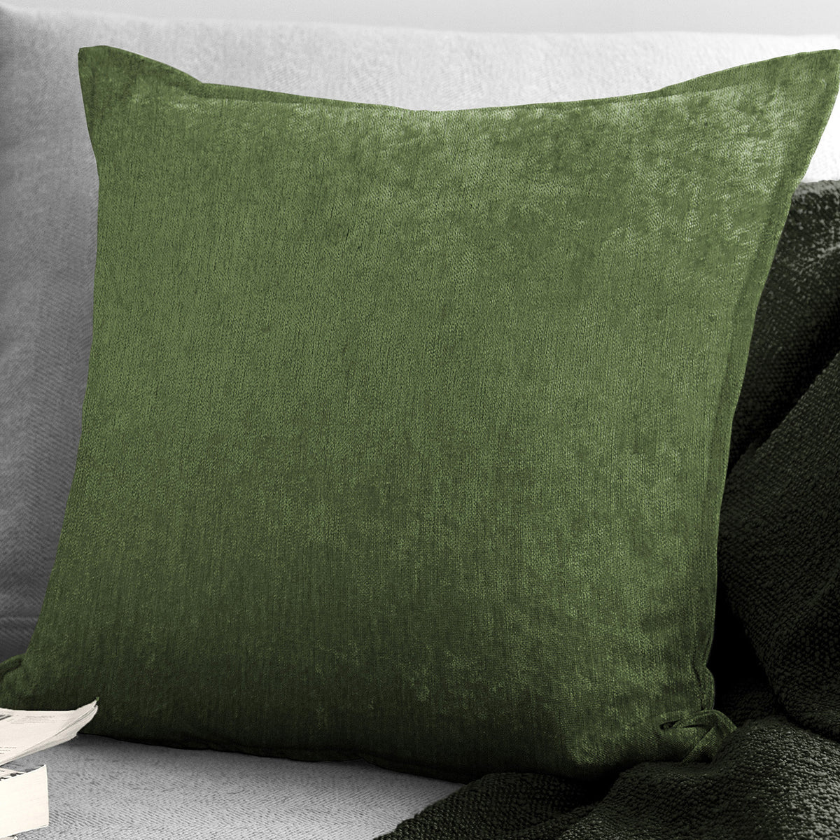Juno Velvet Caper Decorative Pillows