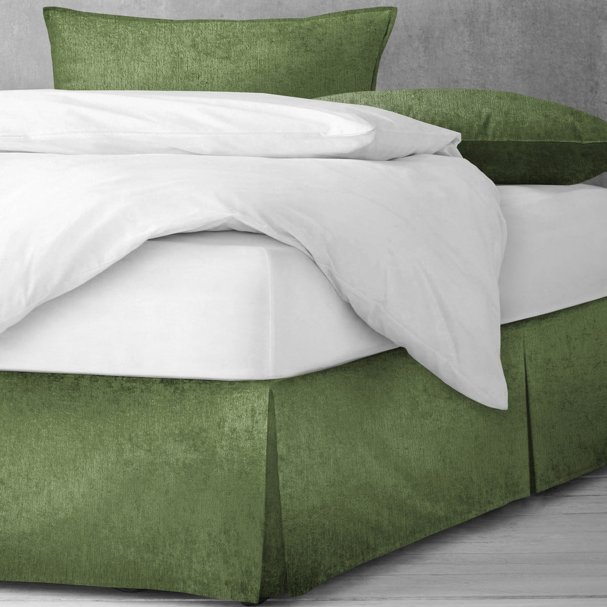 Juno Velvet Caper Bedskirt
