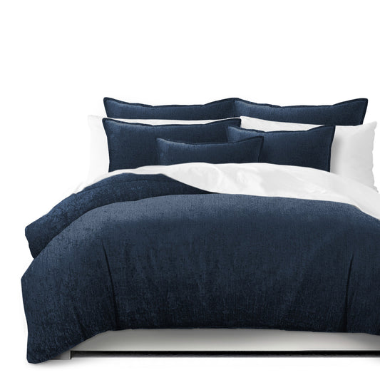 Juno Velvet Navy Duvet Cover Set