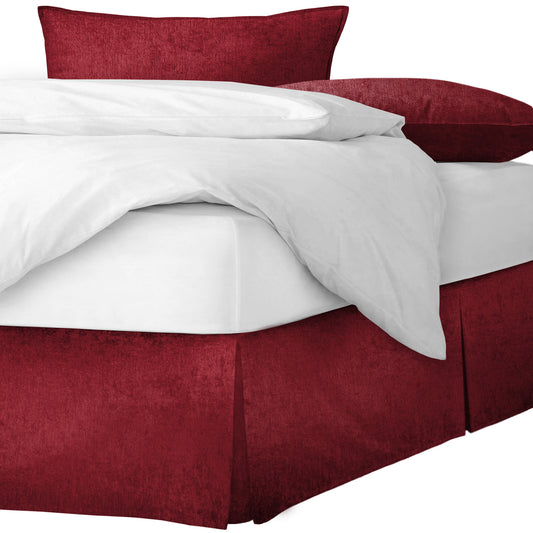 Juno Velvet Red Bedskirt