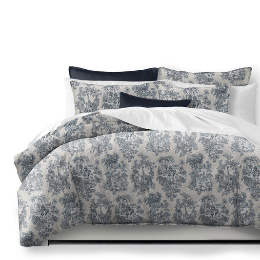 Kaelan Navy Comforter Set