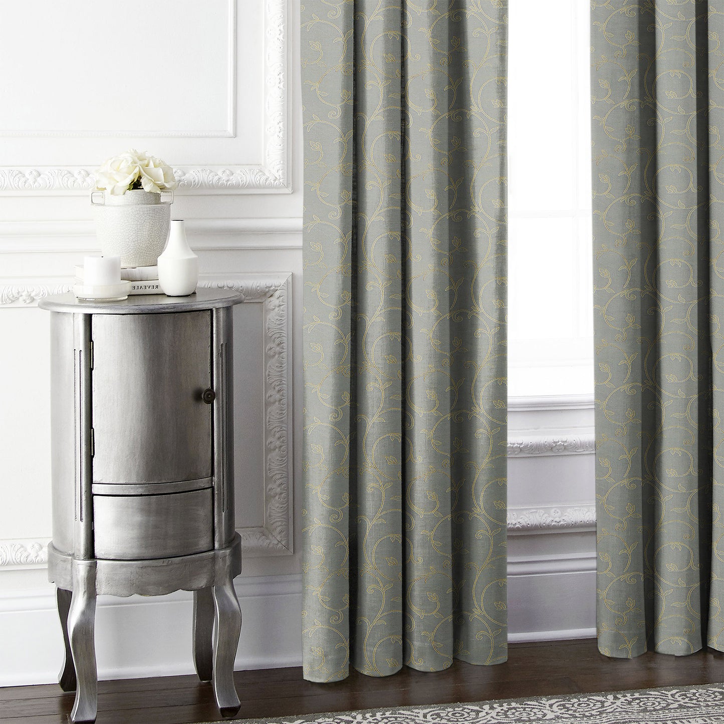 Kalia Gilded Pole Top Drapes