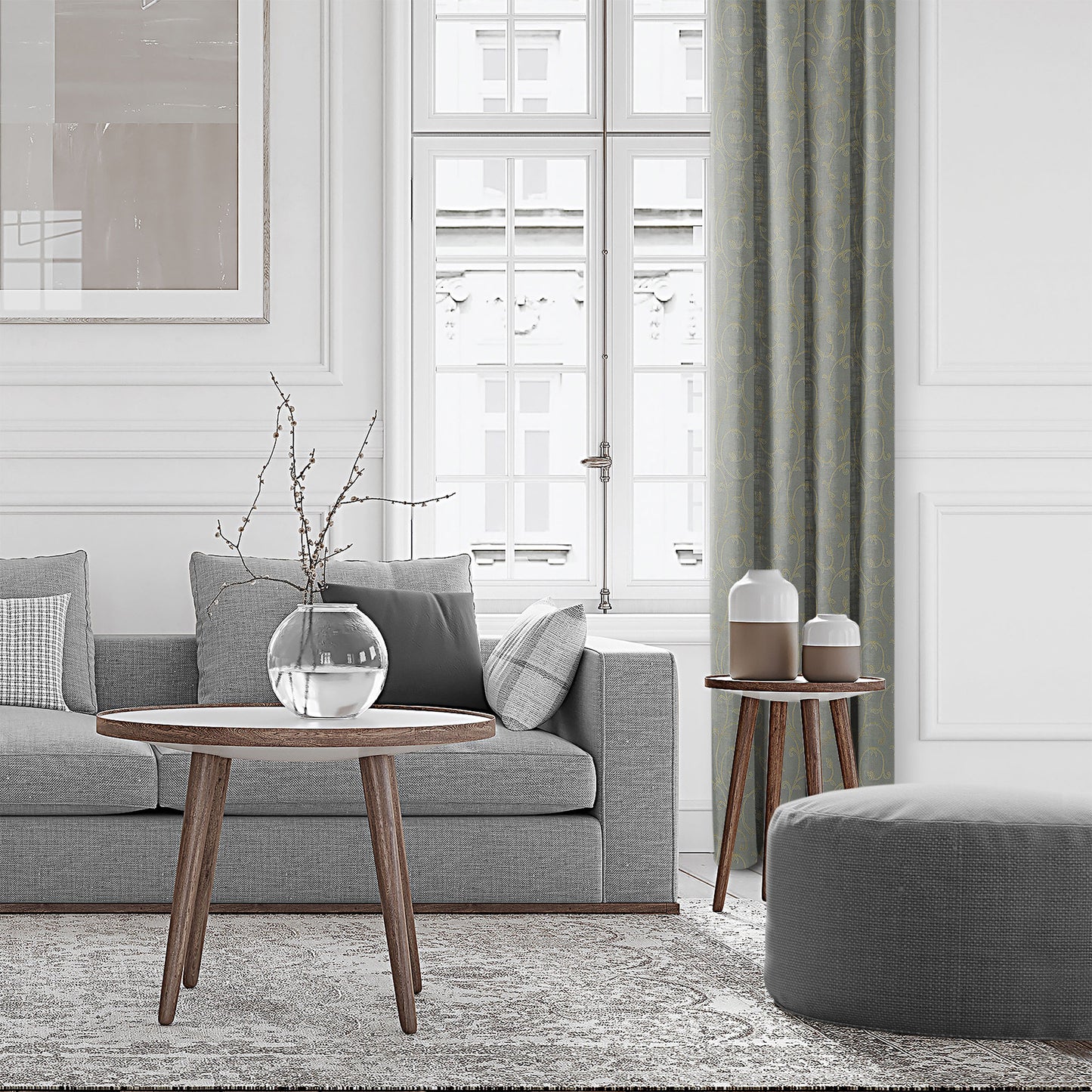 Kalia Gilded Pole Top Drapes