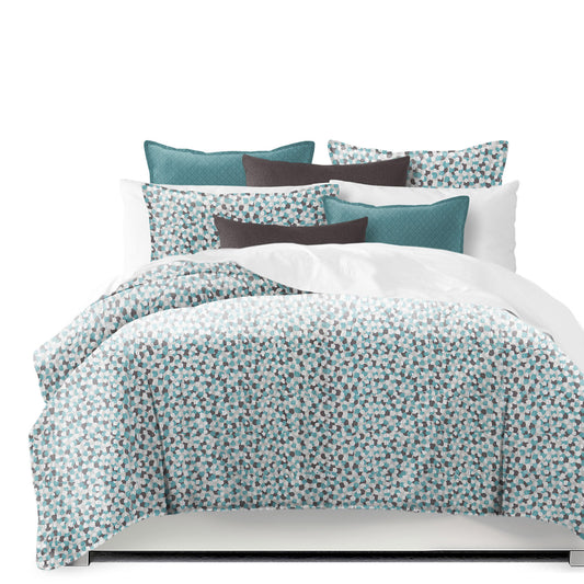 Keller Teal Coverlet Set