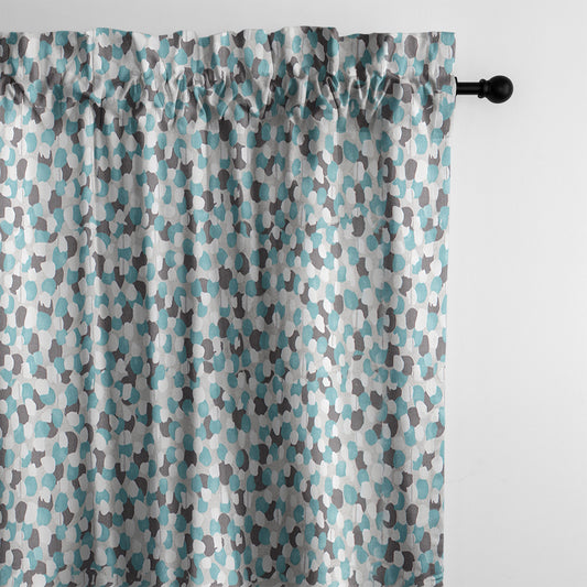 Keller Teal Pole Top Drapes