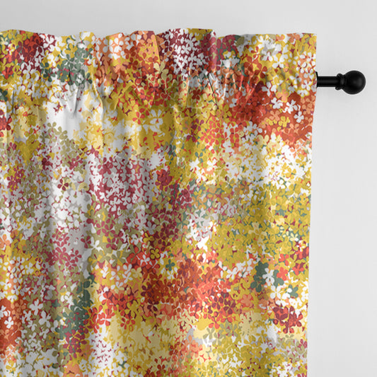 Lantana Orange Pole Top Drapes