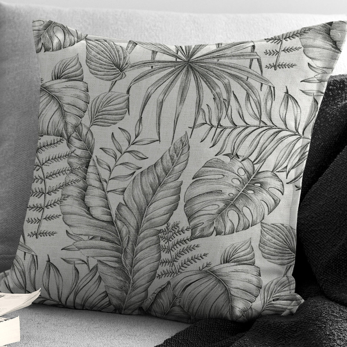 Liraz Black Coal Decorative Pillows