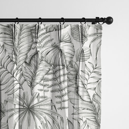 Liraz Black Coal Pinch Pleat Drapes