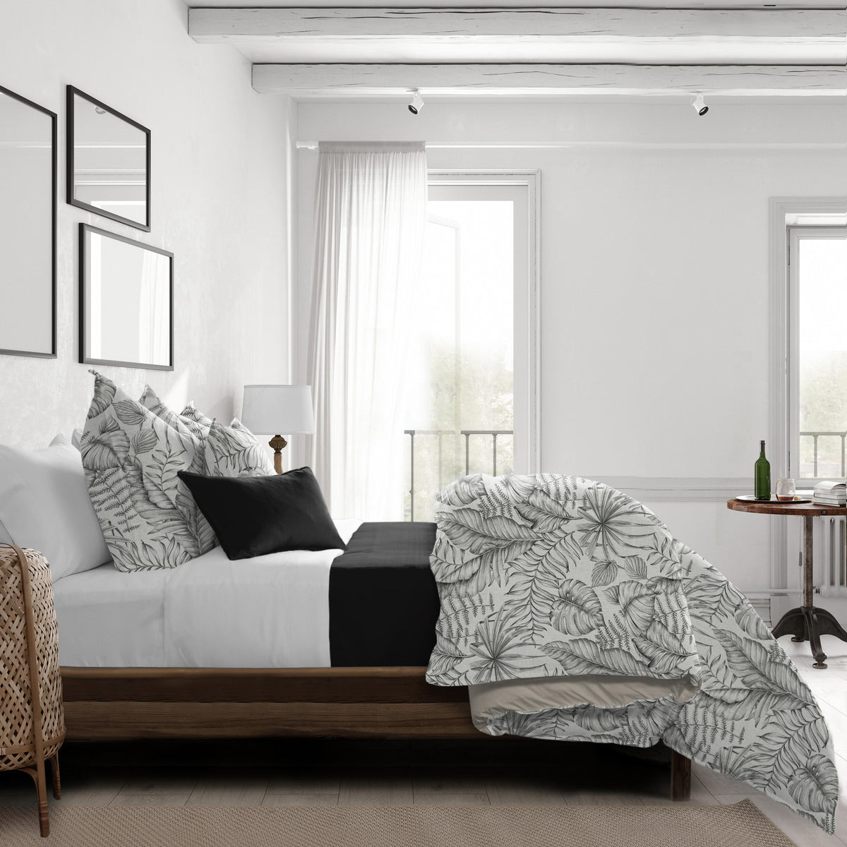 Liraz Black Coal Duvet Cover Set