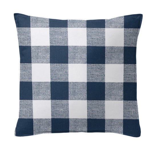 Lumberjack Check Indigo-White Decorative Pillows