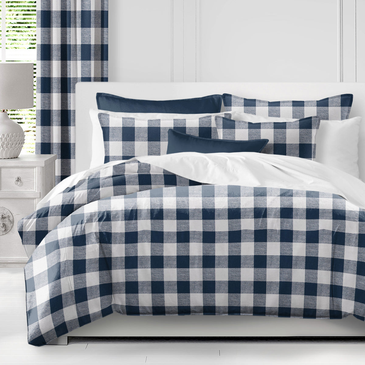 Lumberjack Check Indigo-White Shams