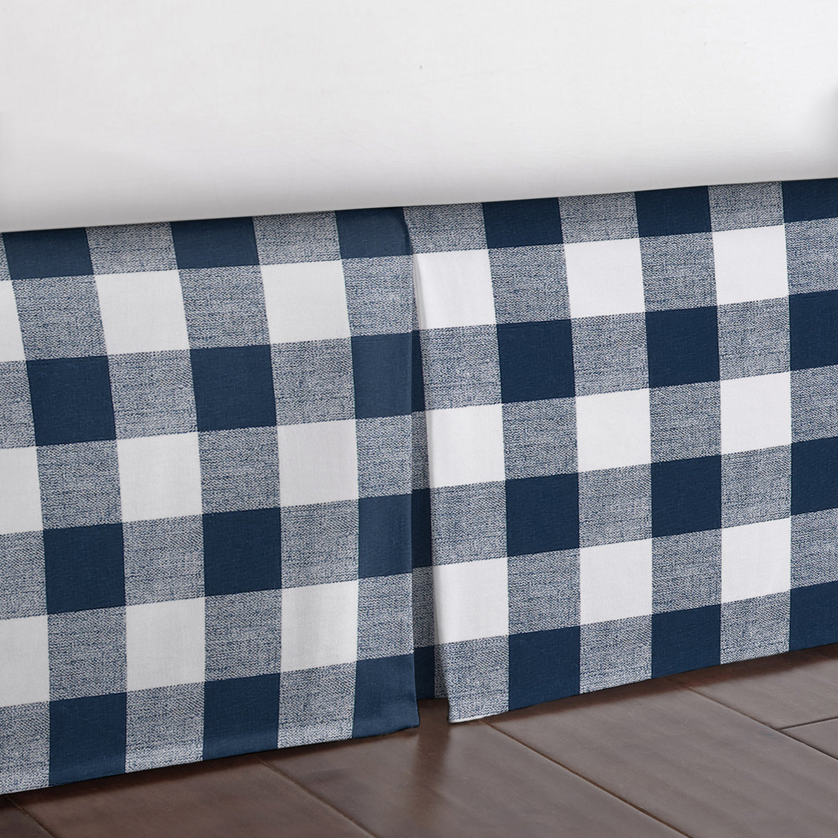 Lumberjack Check Indigo-White Bedskirt