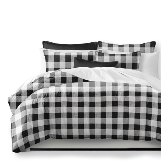 Lumberjack Check White-Black Comforter Set