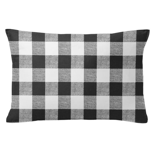 Lumberjack Check White-Black Shams