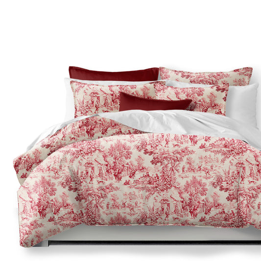 Maison Toile Red Duvet Cover Set